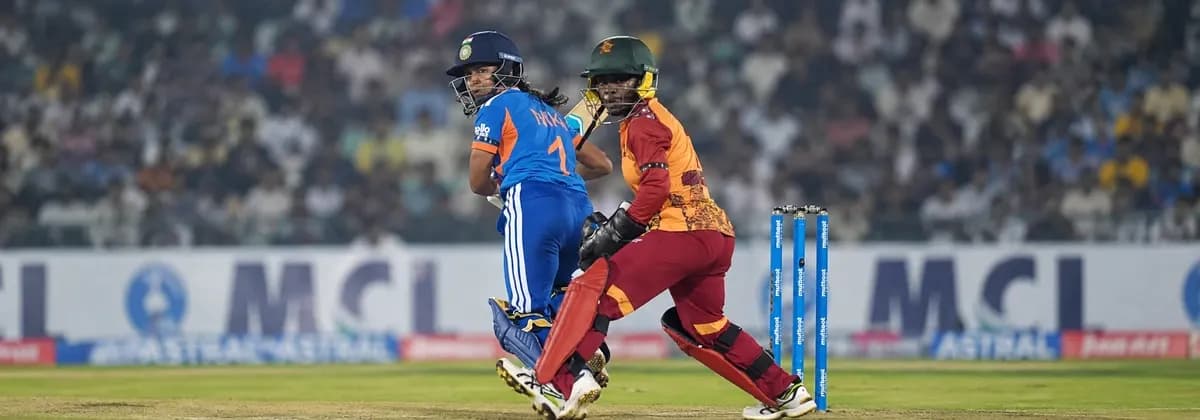 IND-W vs ZIM-W 1st T20I Highlights: Deepti Sharma 49, Debutant Niki Prasad Rescue India to Clinch Four-Wicket Victory in Raipur