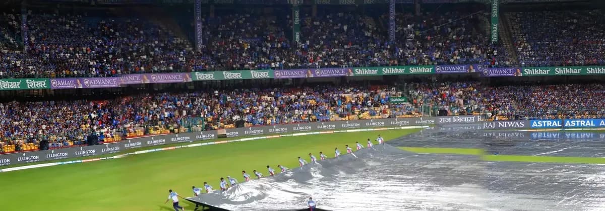 IND vs WI 5th T20I Highlights: Rain Plays Spoilsport in Bengaluru After India's Fast Start, High-Scoring Bilateral Series Ends Drawn 